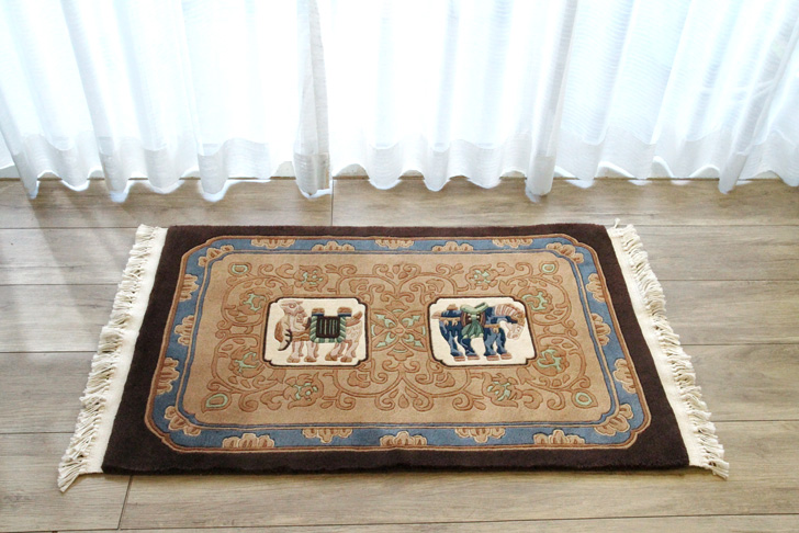 手織り段通サイズ61×91cm | ラグマット・玄関マットの通販 DoTheSpace