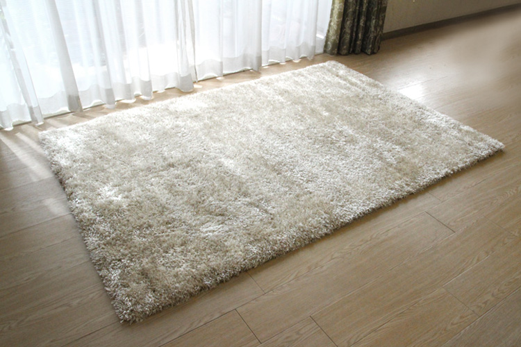 シャギーラグ クレール basic line シャンパンゴールド | ラグマット