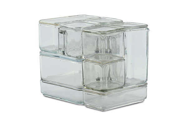 Wilhelm Wagenfeld Kubus A ガラスコンテナ ガラス Wilhelm Wagenfeld