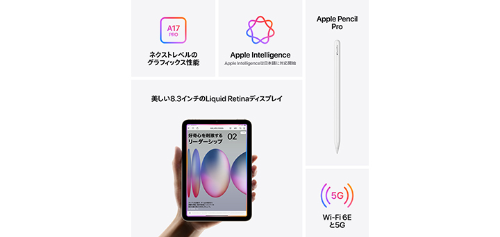 iPad mini（A17 Pro） | iPad | NTTドコモ
