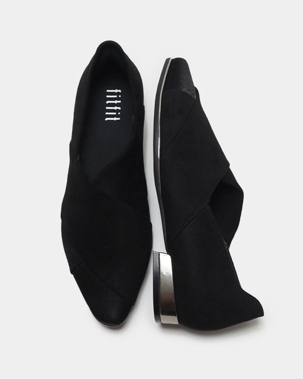 撥水ポインテッドクロスフラットシューズ/DoCLASSE