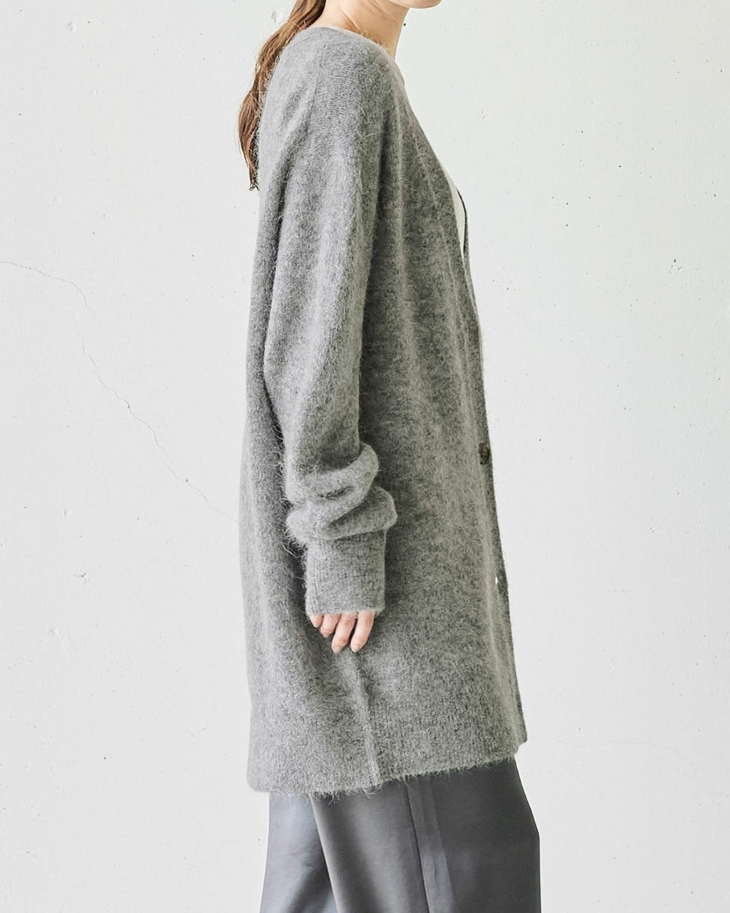 アルパカミックス・カーディガン/DoCLASSE