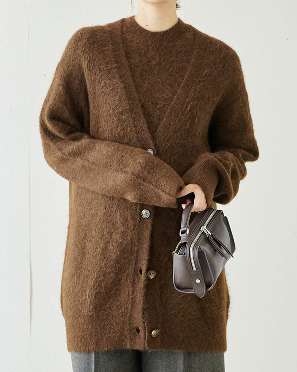 アルパカミックス・カーディガン/DoCLASSE