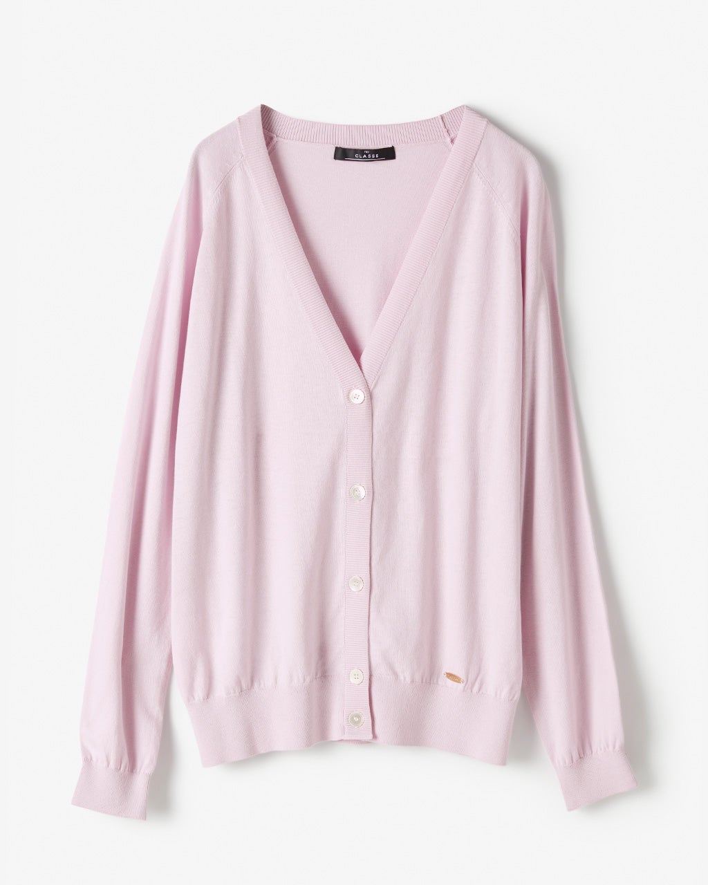 シルクコットン・Vネックカーディガン/DoCLASSE