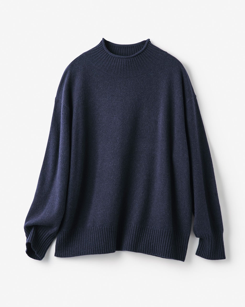 ウールカシミヤ・ロールハイネックニット/DoCLASSE