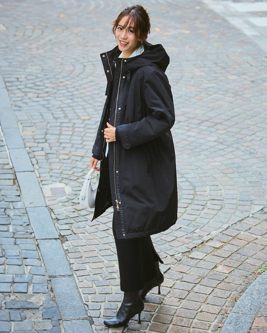 マジカルサーモ・グログランコート／立体フード/DoCLASSE