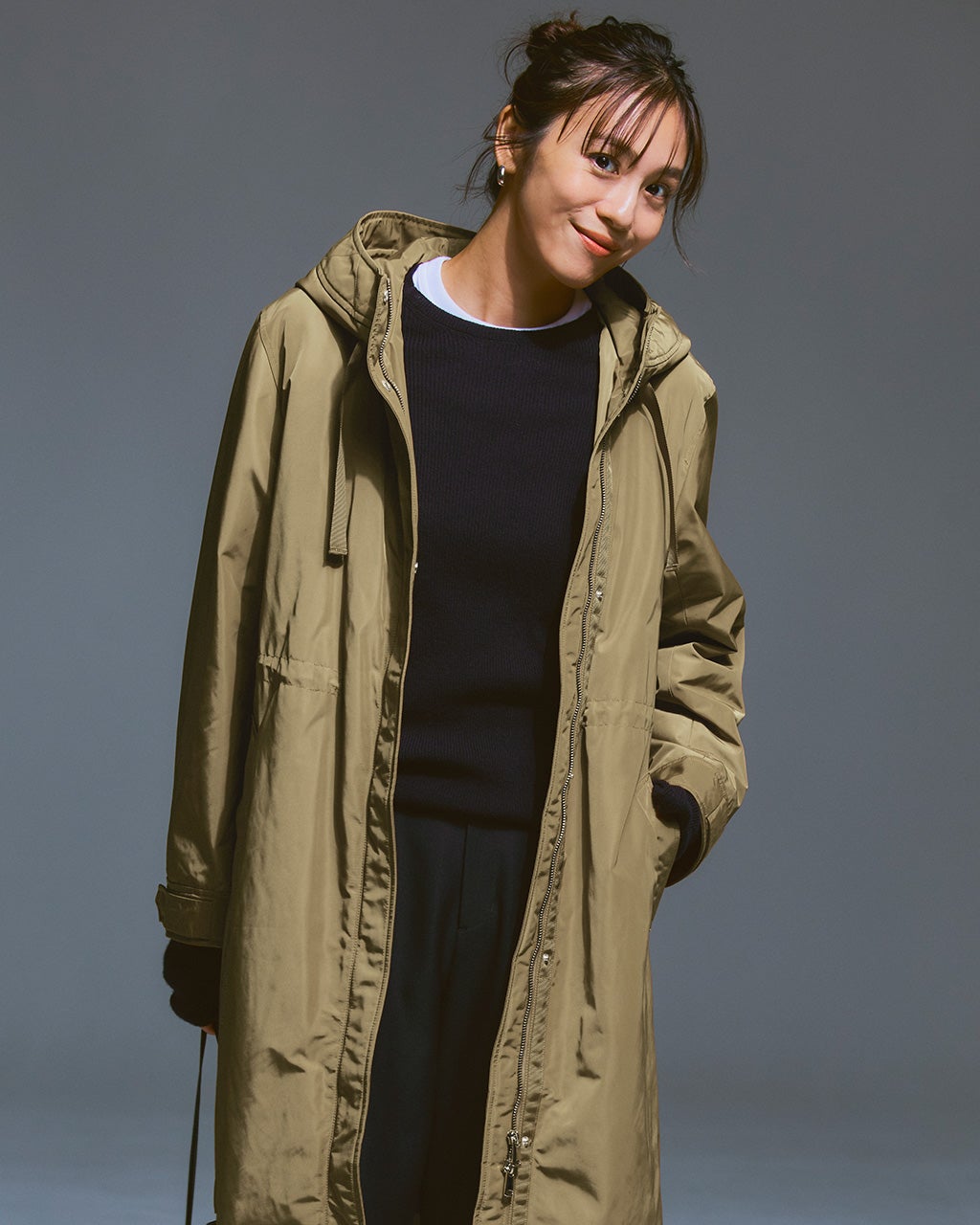 マジカルサーモ・グログランコート／立体フード/DoCLASSE