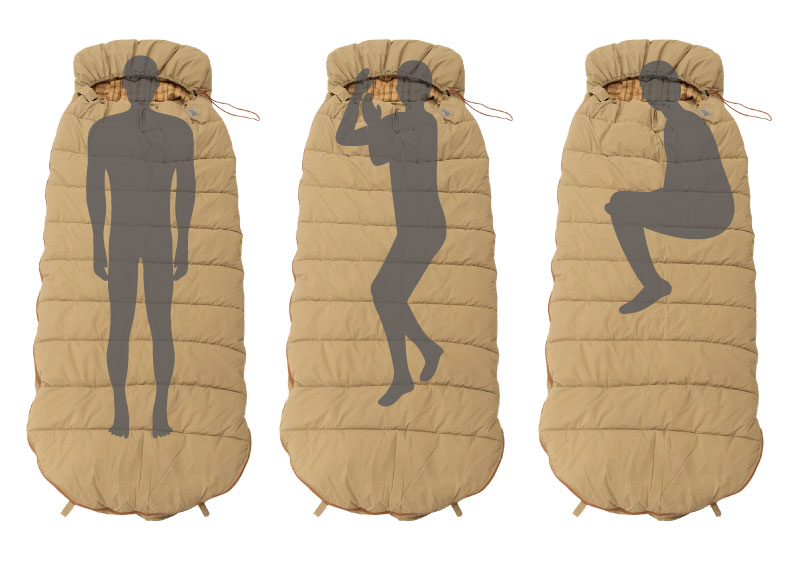 ゆったりマミーシュラフ（ライトブラウン） S1-187-BR - DOD