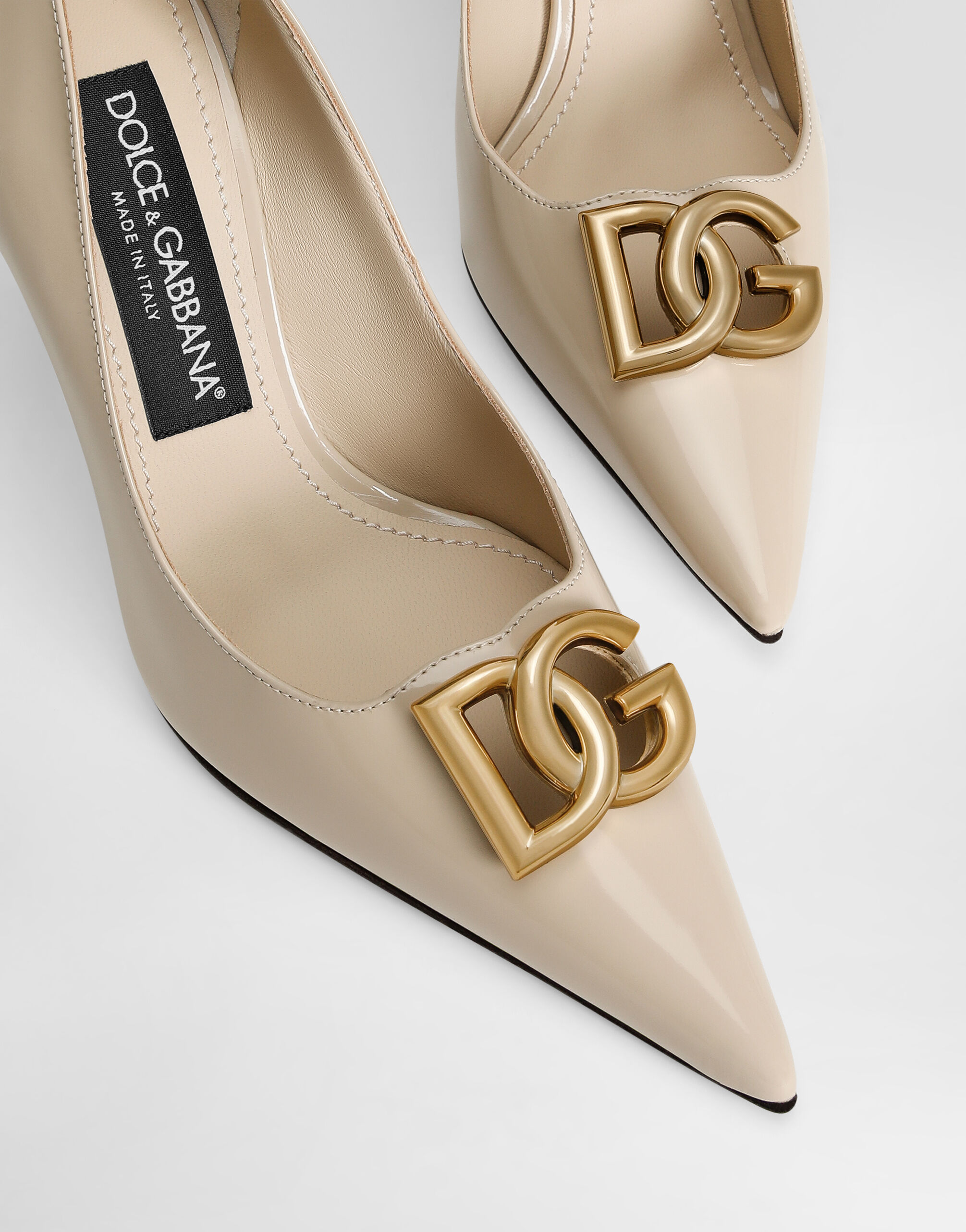 Calfskin pumps in Beige for Women | Dolce&Gabbana® US