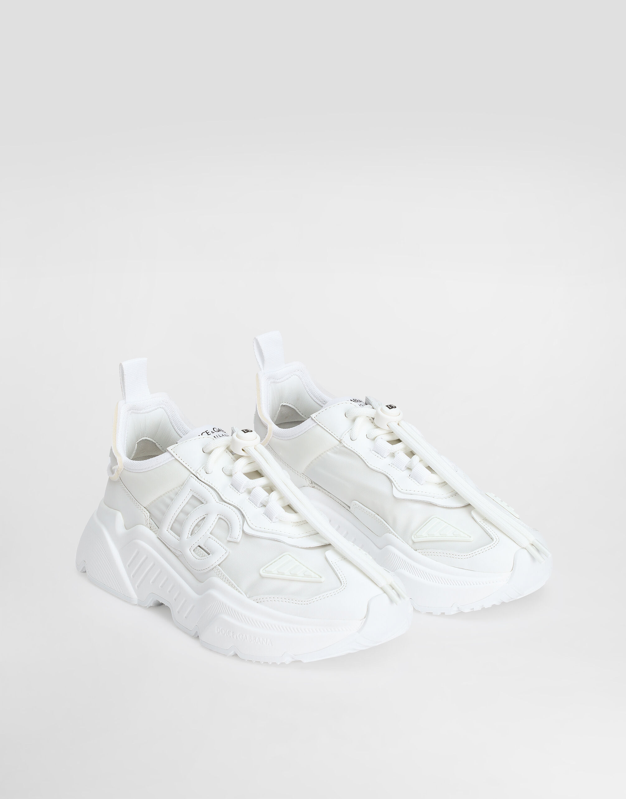 Mixed-materials Daymaster sneakers in White for Women