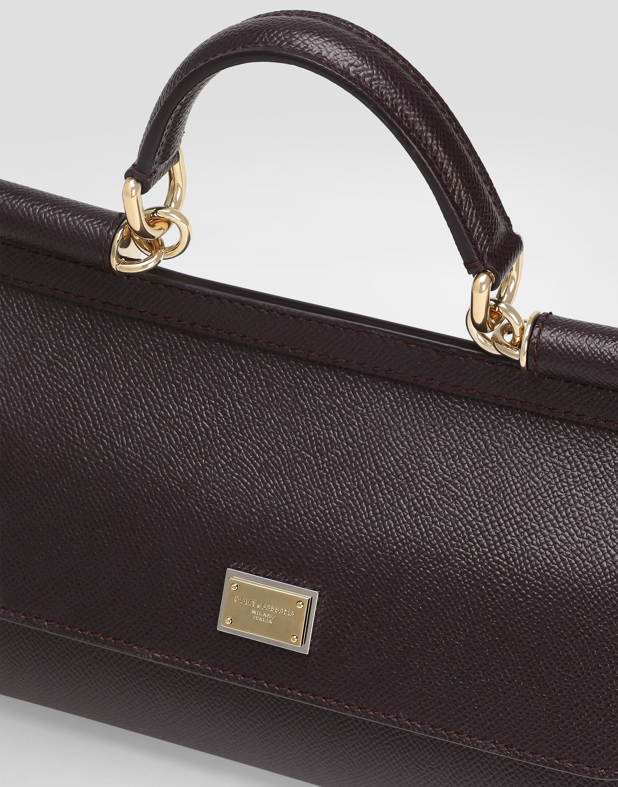 ボルドーのウィメンズ SICILY ミディアム ハンドバッグ | Dolce&Gabbana®