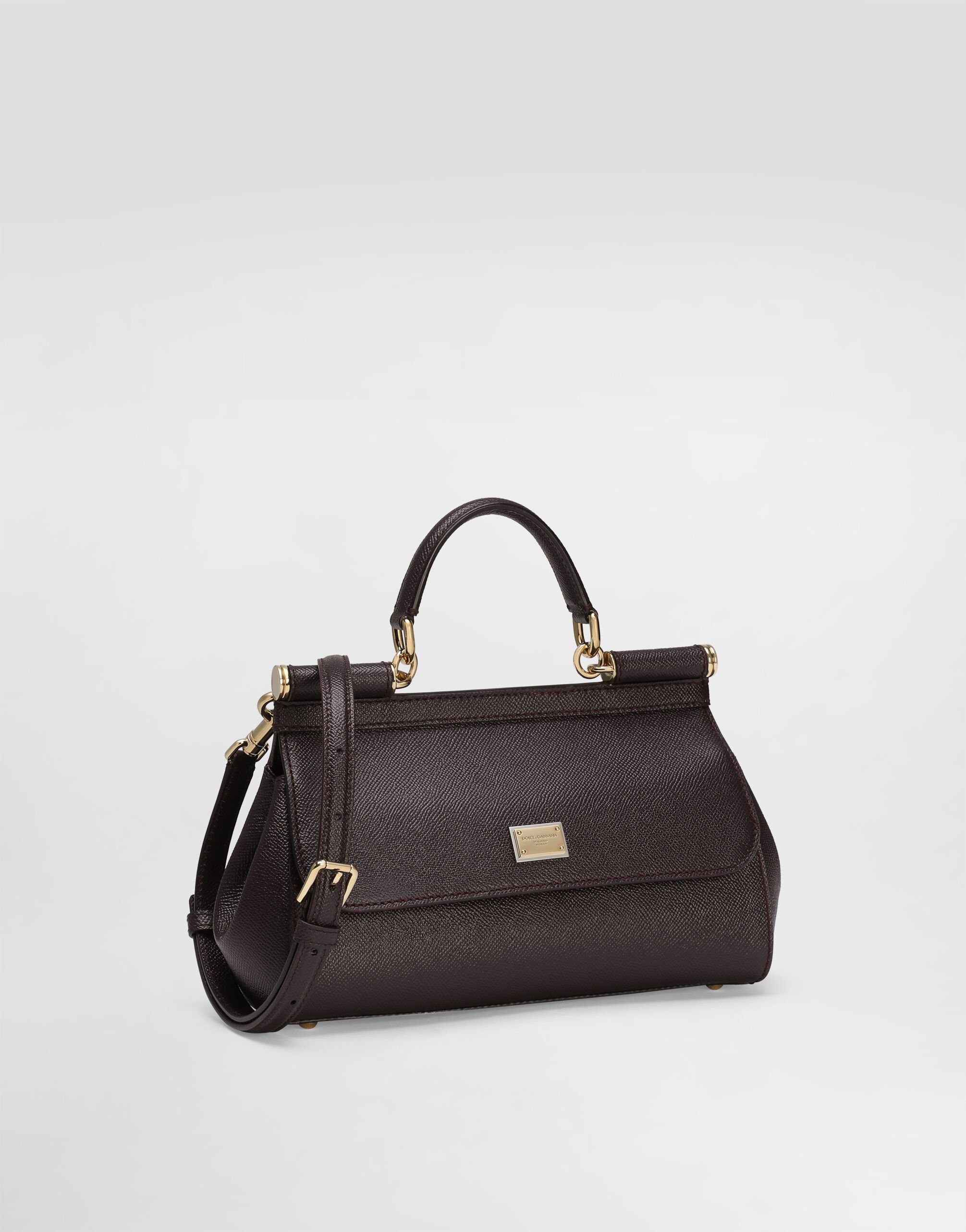 ボルドーのウィメンズ SICILY ミディアム ハンドバッグ | Dolce&Gabbana®