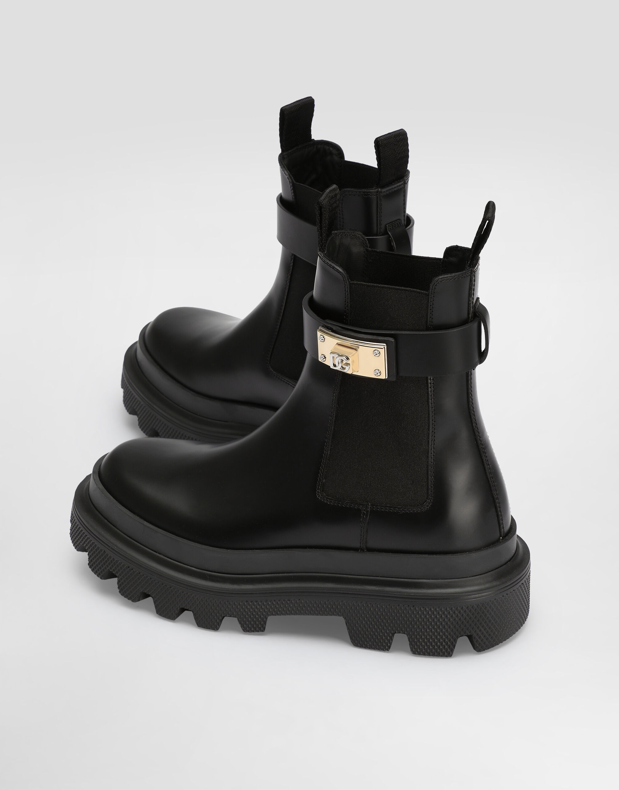 Calfskin ankle boots in Black for Women | Dolce&Gabbana® US