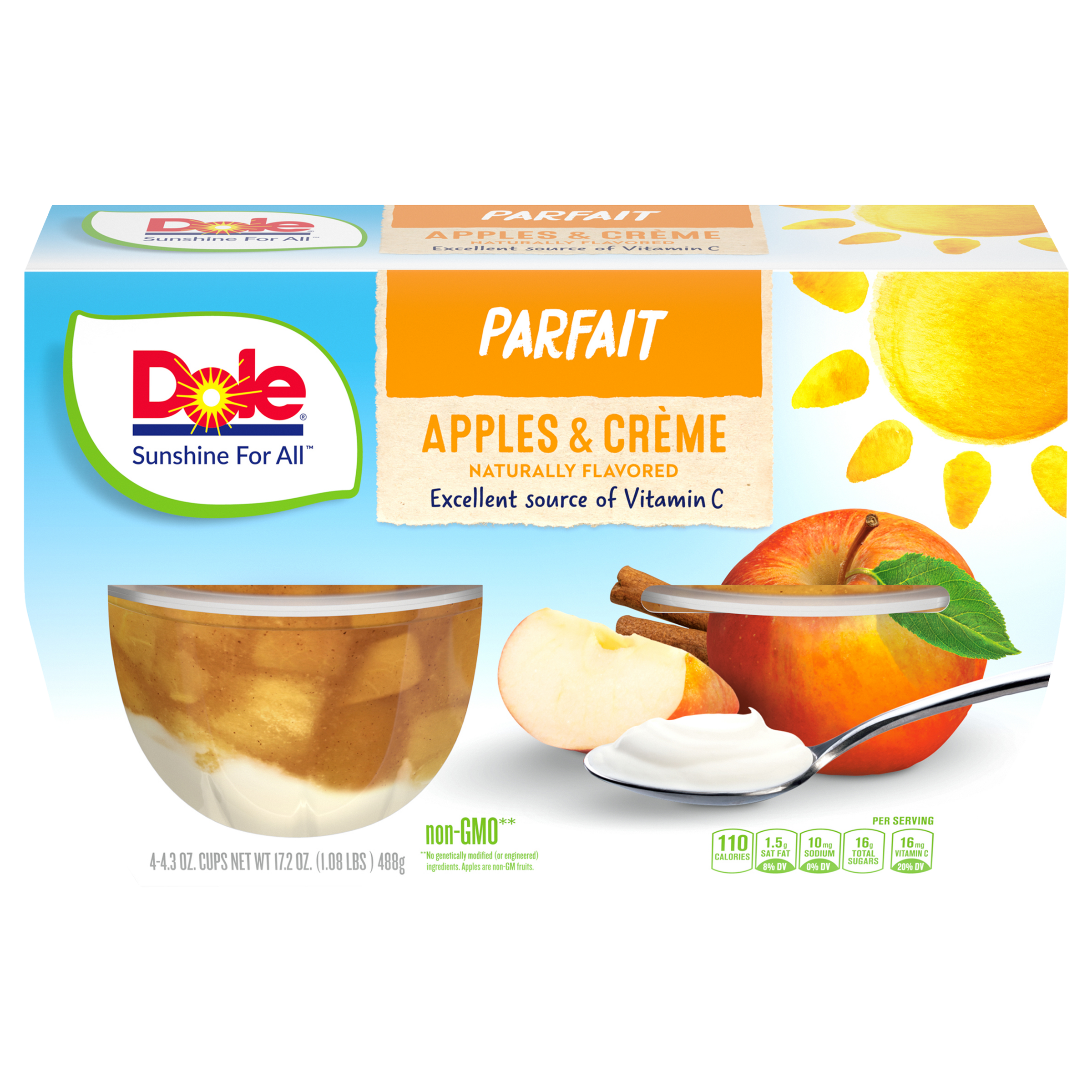 Dole® Apples and Crème Fruit Parfait Bowls: A Sweet Snack - Dole