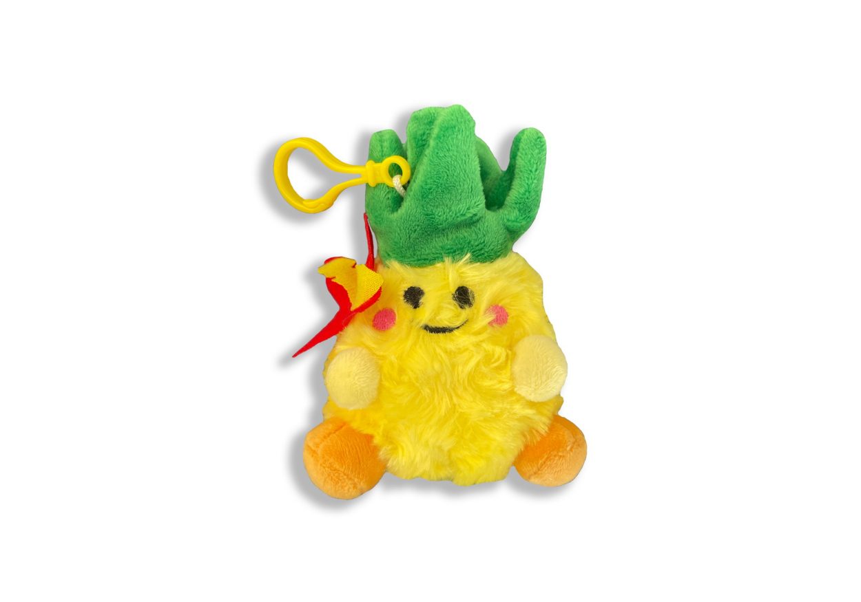 CHEEKY PINEAPPLE PLUSH w/KEY RING - Dole Plantation