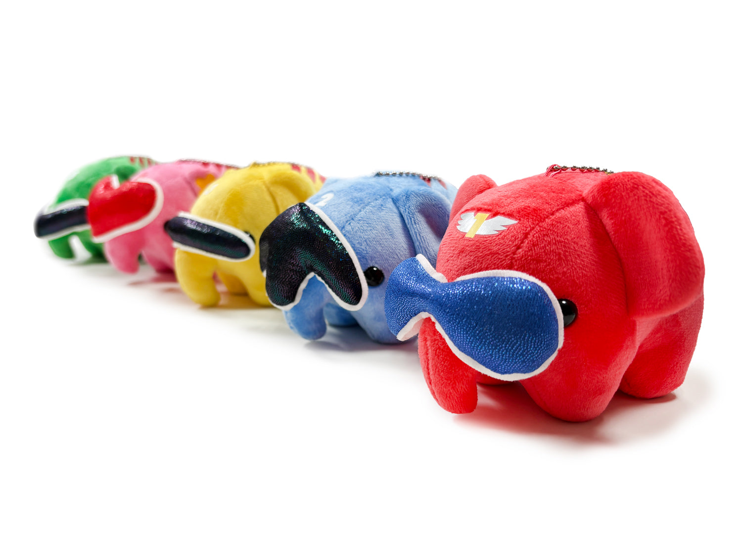 どむぞうくんとなかまたち ボールチェーンぬいぐるみ 5色セット