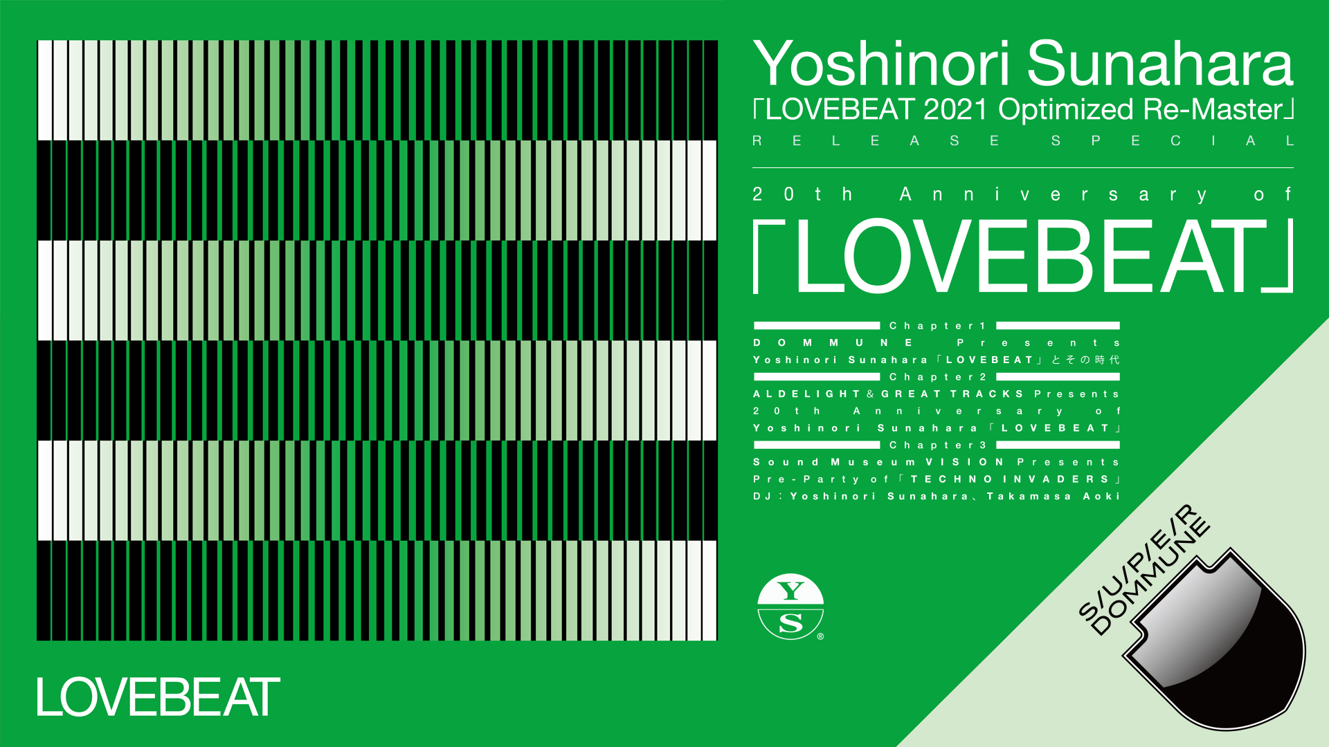 Yoshinori Sunahara「LOVEBEAT 2021 Optimized Re-Master」Release