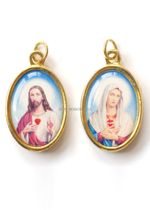 両面メダイ み心のイエスとマリア - ドン・ボスコ社