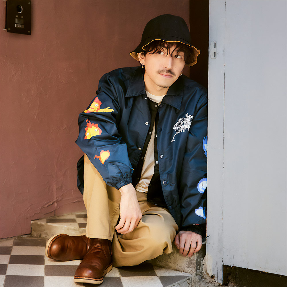 GBL】ハウルの動く城 ラッセルアスレティック コーチジャケット 火の