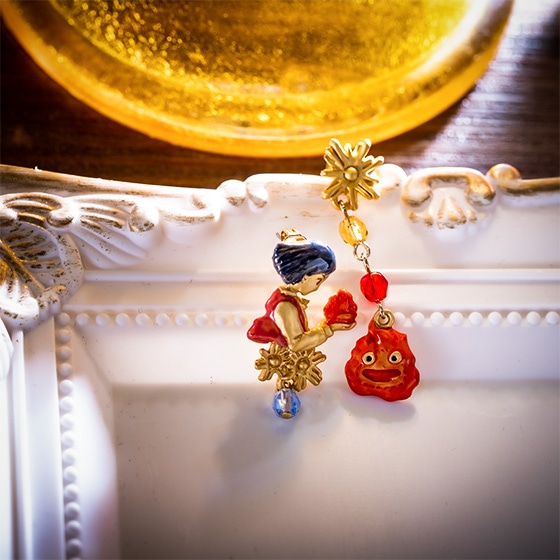 Donguri Closet】ハウルの動く城 ピアス 少年ハウル&カルシファー