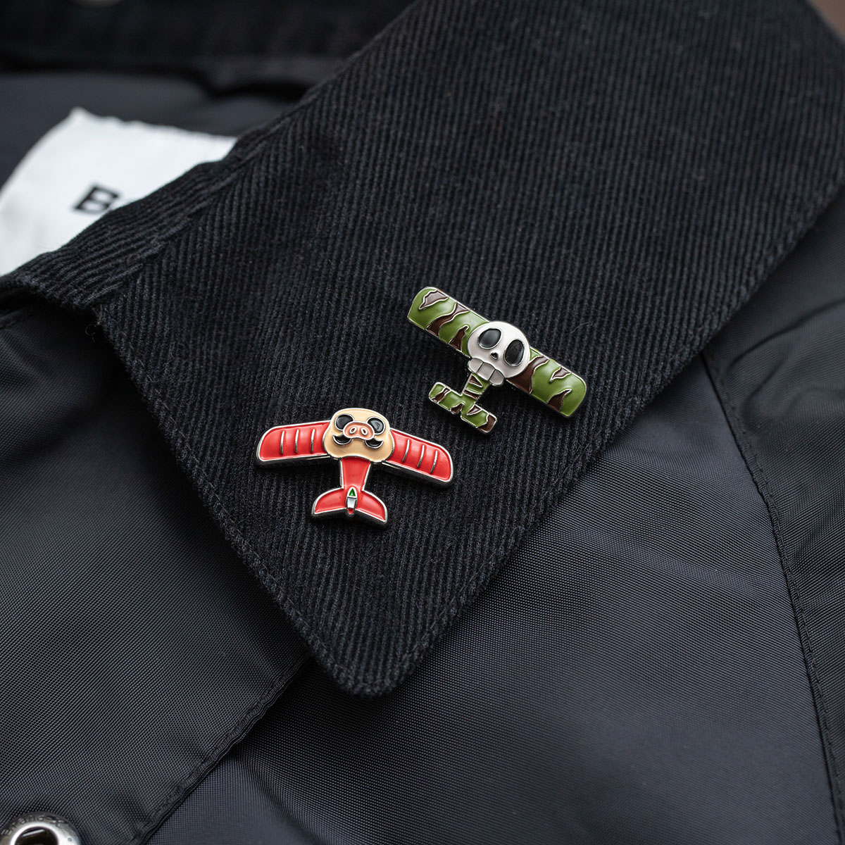 GBL】紅の豚 デザインピンバッジ ポルコ | どんぐり共和国そらのうえ店