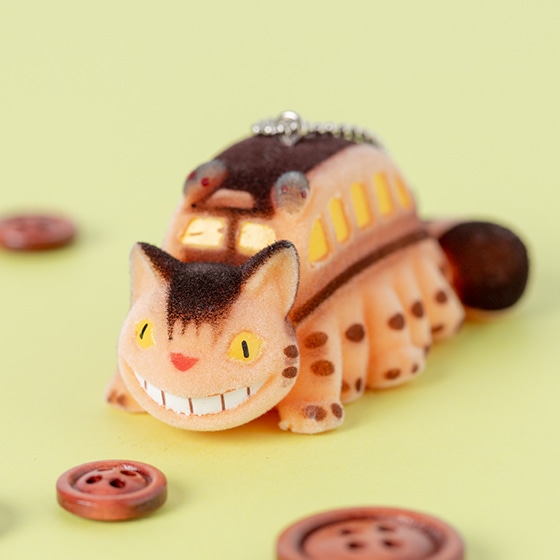 となりのトトロ フロッキングキーチェーン ネコバス | どんぐり共和国