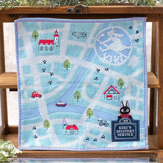 魔女の宅急便 ｢タウンマップ｣ ミニタオル | どんぐり共和国そらのうえ店