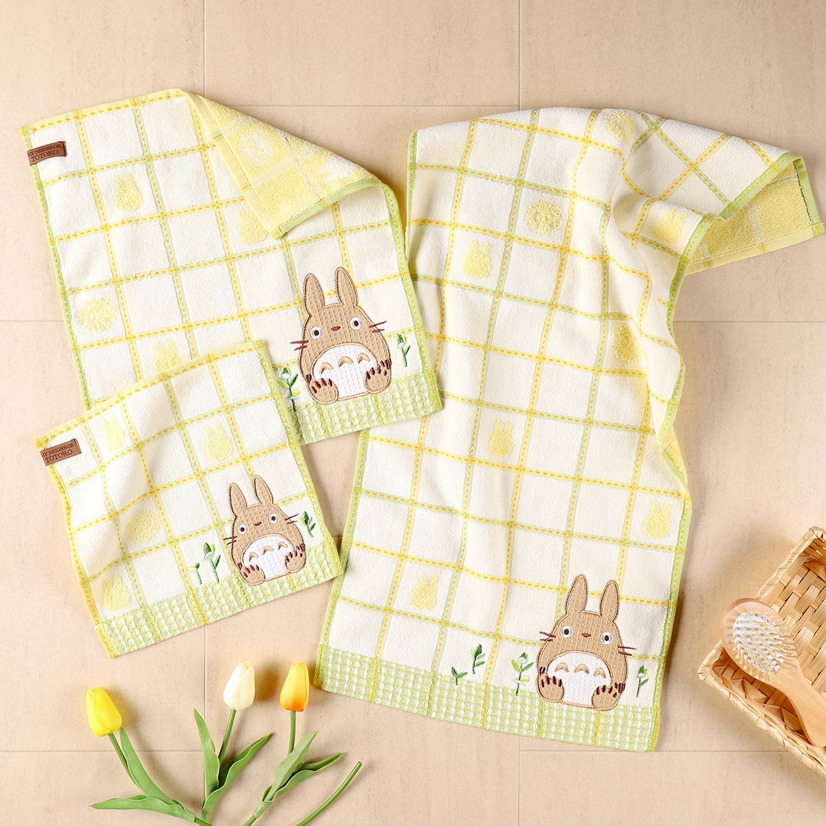 となりのトトロ ｢ワッフルトトロ｣ ミニタオル | どんぐり共和国そらの