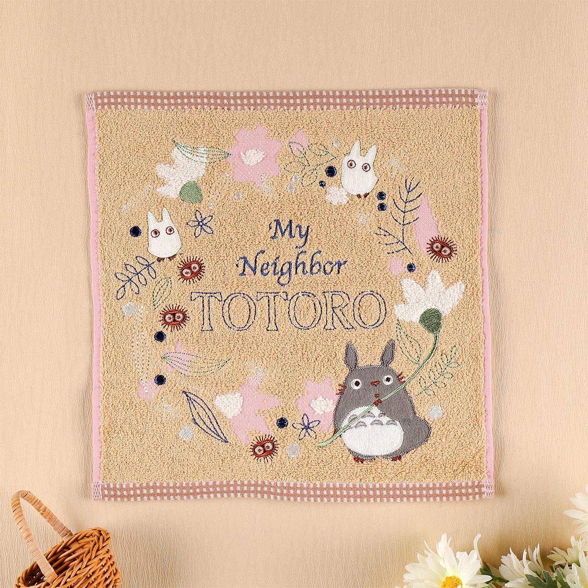 となりのトトロ ｢アンティークリーフ｣ ミニタオル | どんぐり共和国