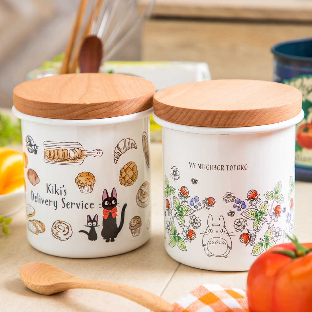 Manyマニープロヴァンスホーローキャニスター+ホーローバット大中小の4