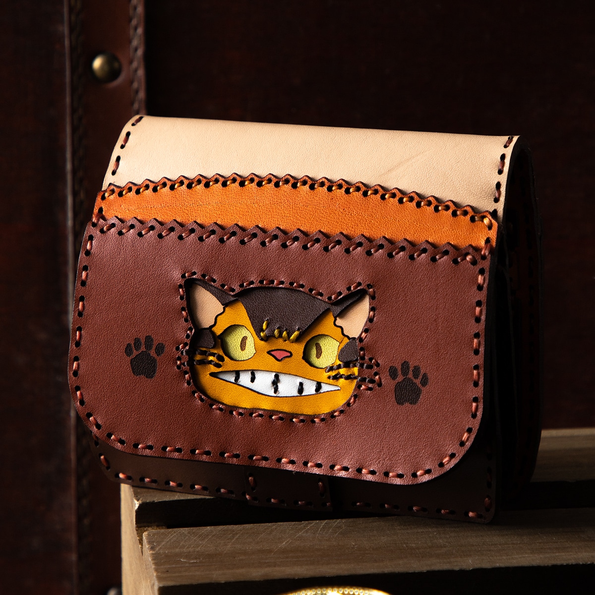 GBL】となりのトトロ オジャガデザイン ショートウォレット ネコバス