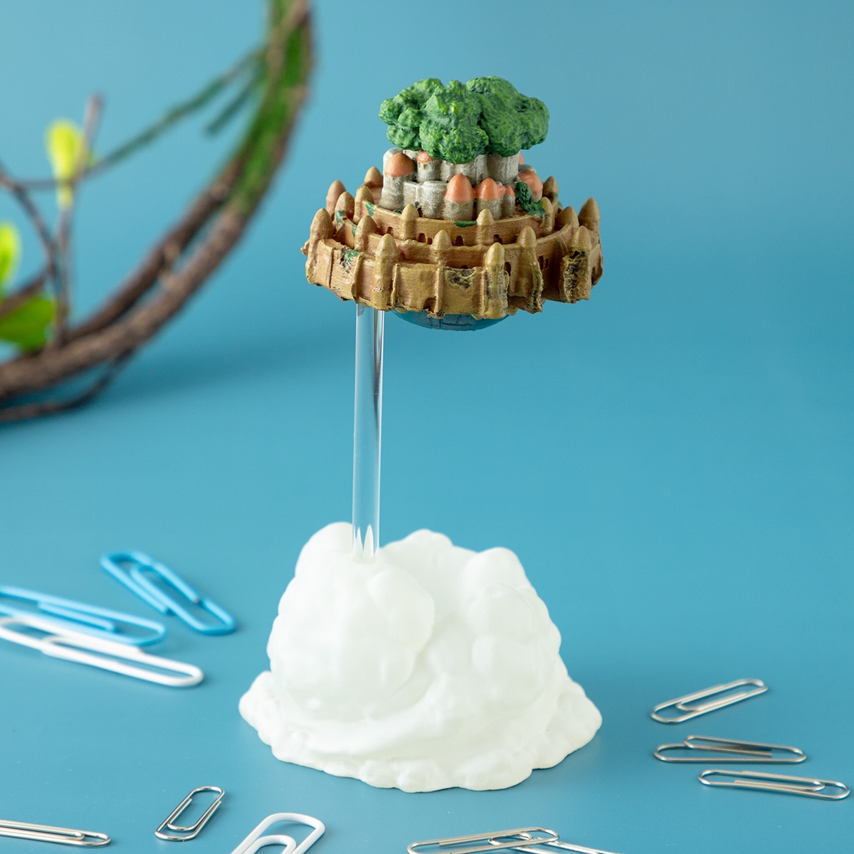 天空の城ラピュタ クリップホルダー ラピュタ城 | どんぐり共和国そら