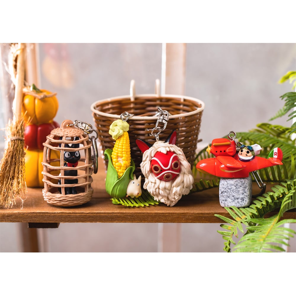 もののけ姫 キーホルダー お面とコダマ | どんぐり共和国そらのうえ店