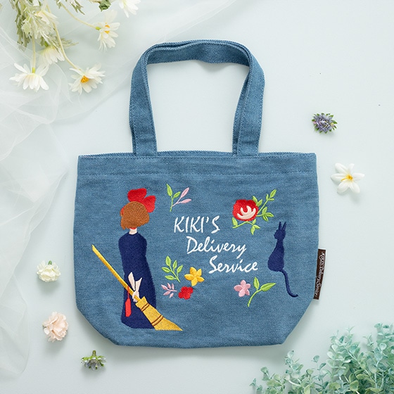 魔女の宅急便 デニム刺繍シリーズ ランチトートバッグ | どんぐり