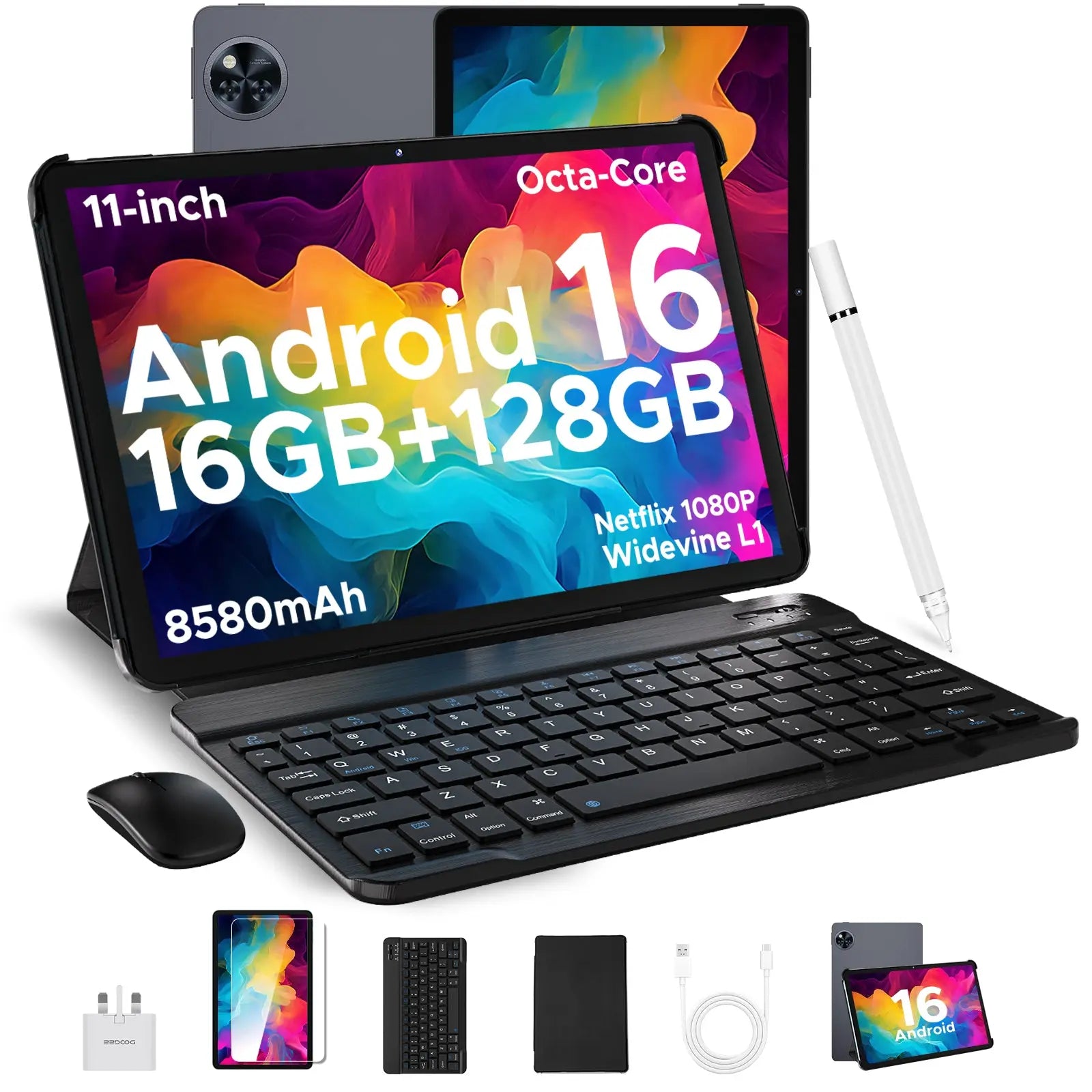 DOOGEE U11: Android 16 Tablet 16GB+128GB/2TB TF Octa-Core Android