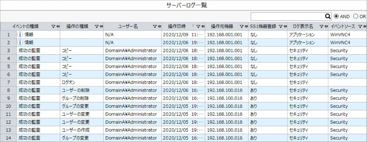 サーバーログ管理│ログ管理│顧客満足度No.1のSS1