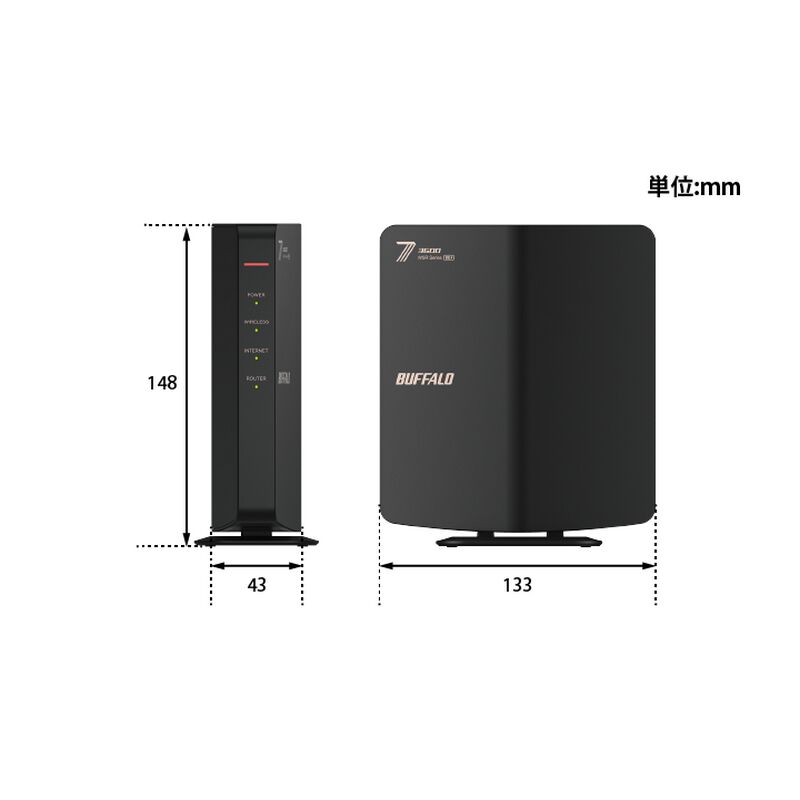 BUFFALO AirStation WSR3600BE4P/DBK (11be 無線LANルーター ブラック