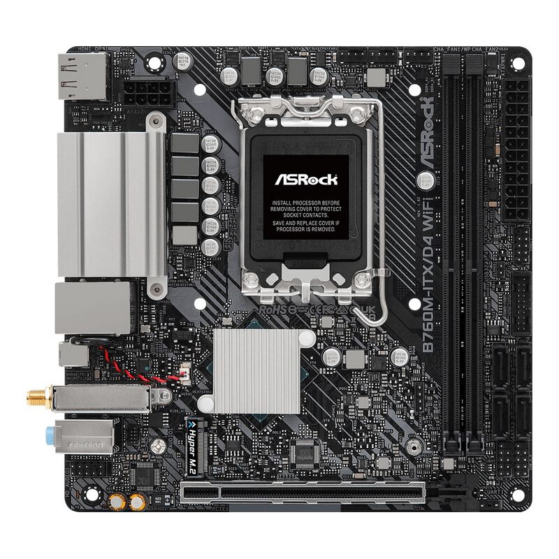 ASRock B760M-ITX/D4 WiFi (B760 1700 Mini-ITX) ｜ パソコン通販の
