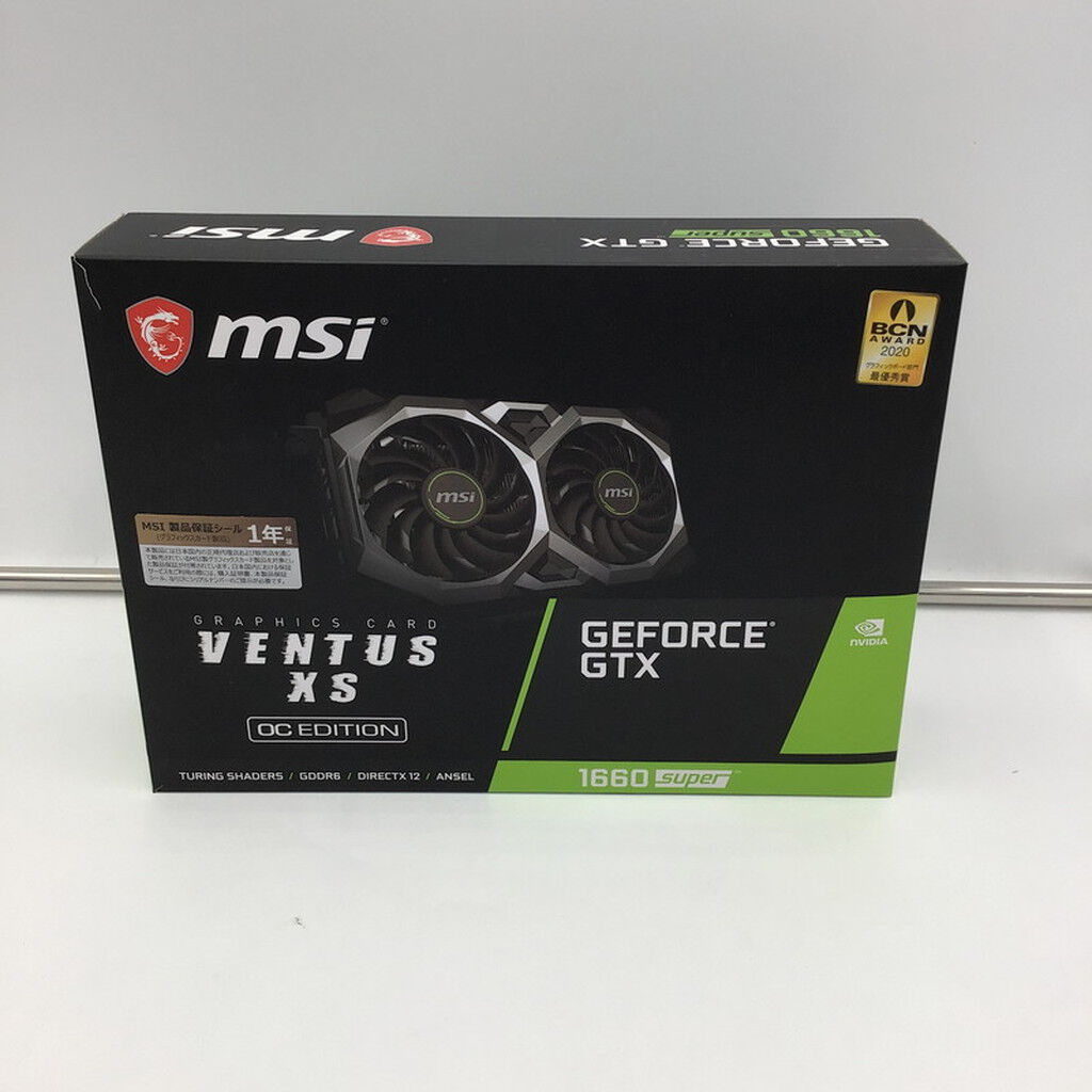 中古 MSI GeForce GTX 1660 SUPER VENTUS XS OC (GTX1660 SUPER