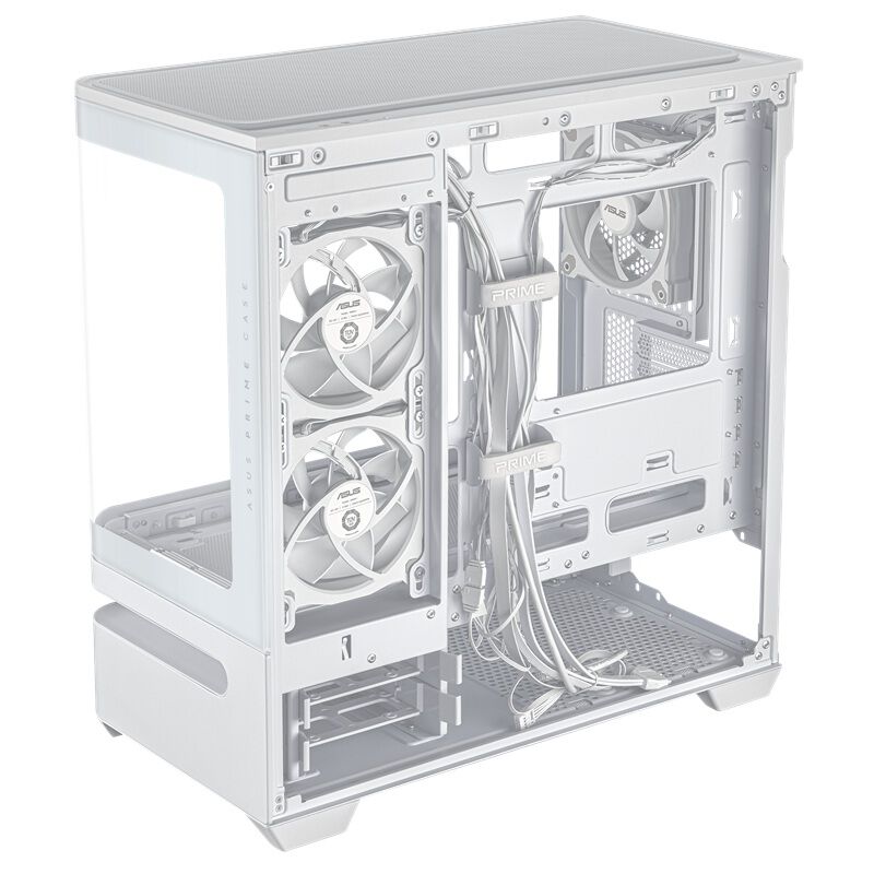 ASUS PRIME AP202 TG ARGB WHITE (MicroATX ガラス) ｜ パソコン通販の