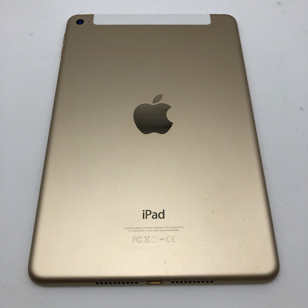 中古 Apple iPad mini4 Wi-Fi + Cellular 128GB ゴールド 国内版SIM