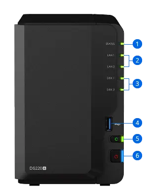High-Performance Synology DiskStation DS220+ for Efficient Storage