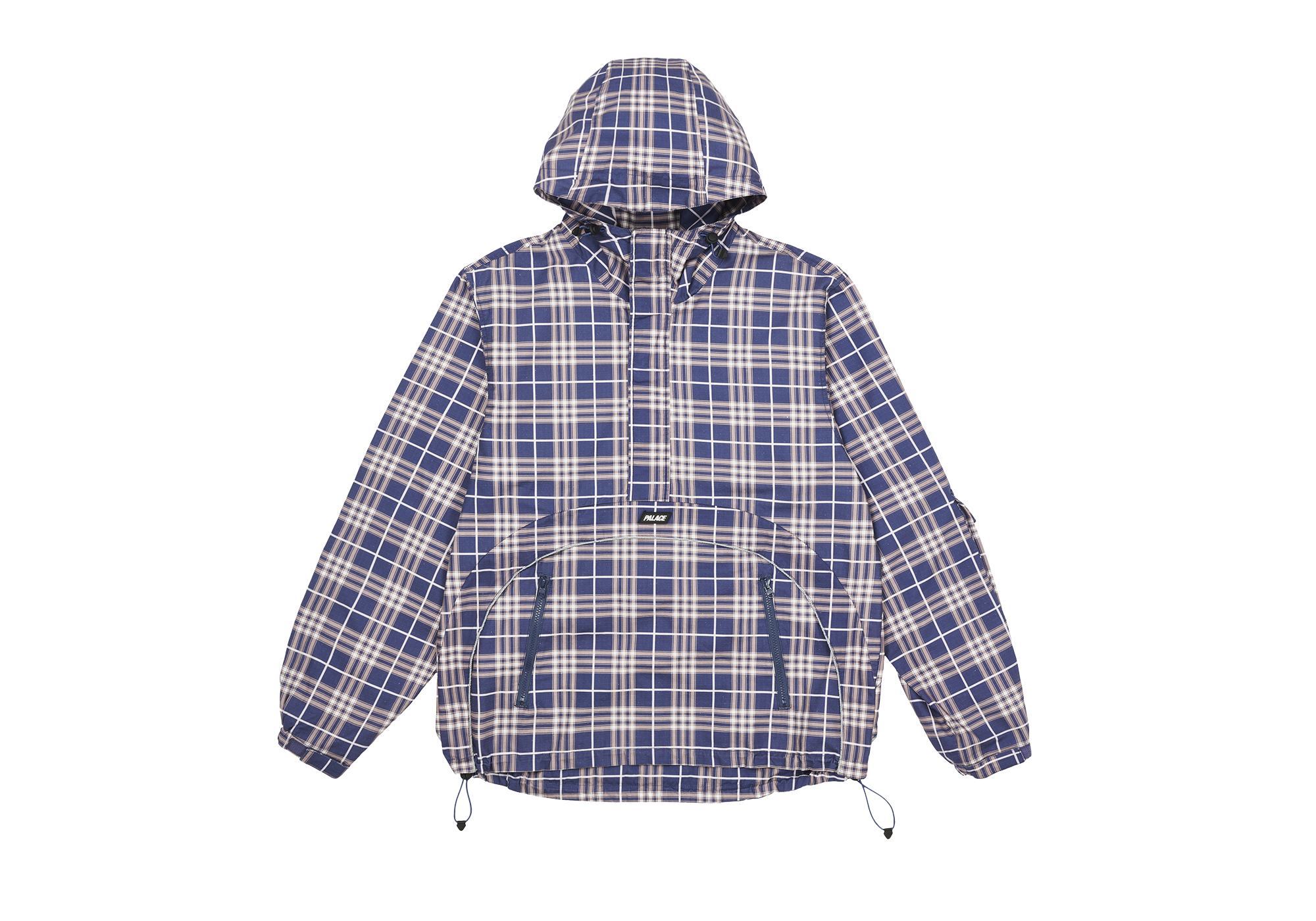 PALACE パープル チェック柄 ナイロンジャケット M PALACE パープル