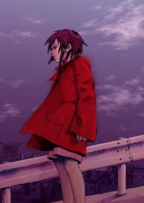 serial experiments lain 007 | Anique,