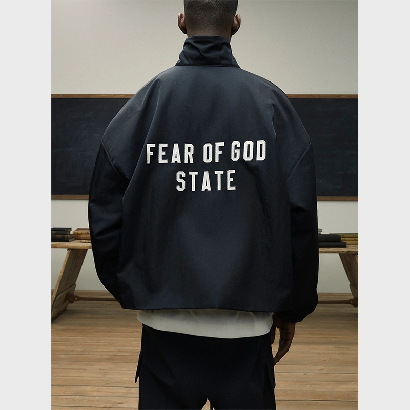 Oversized Essentials Fear Of God State Jacket in Black - Danezon