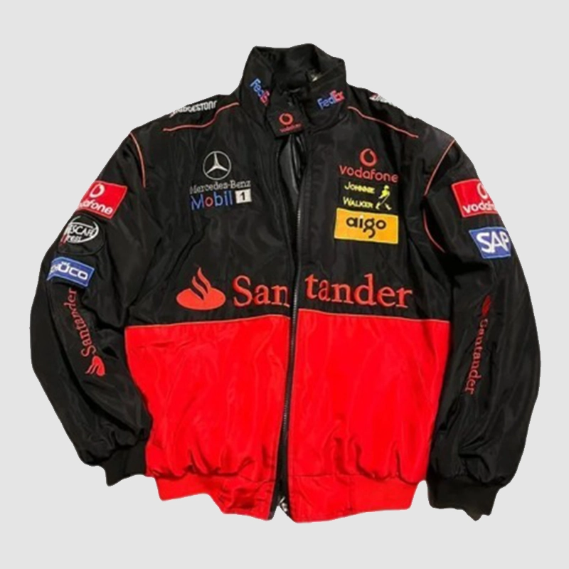 Mercedes-Benz West McLaren F1 Racing Jacket Red & Black