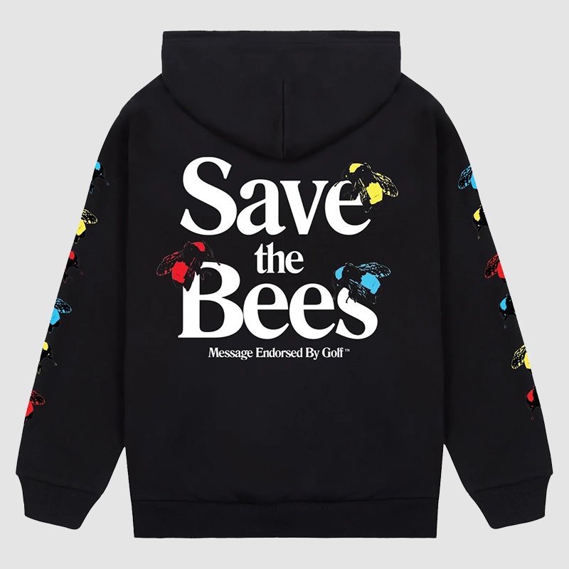 Golf Wang Save the Bees Brown Blue and Black Hoodie - Unisex