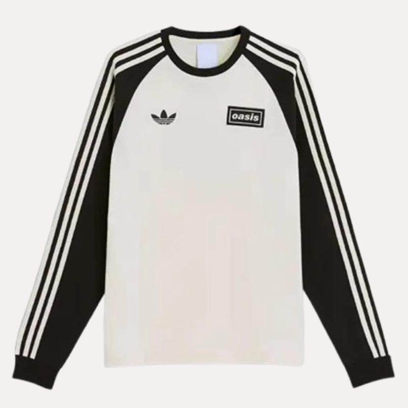 Adidas x Oasis Tour 3-Stripes Long Sleeves T-shirt - Danezon
