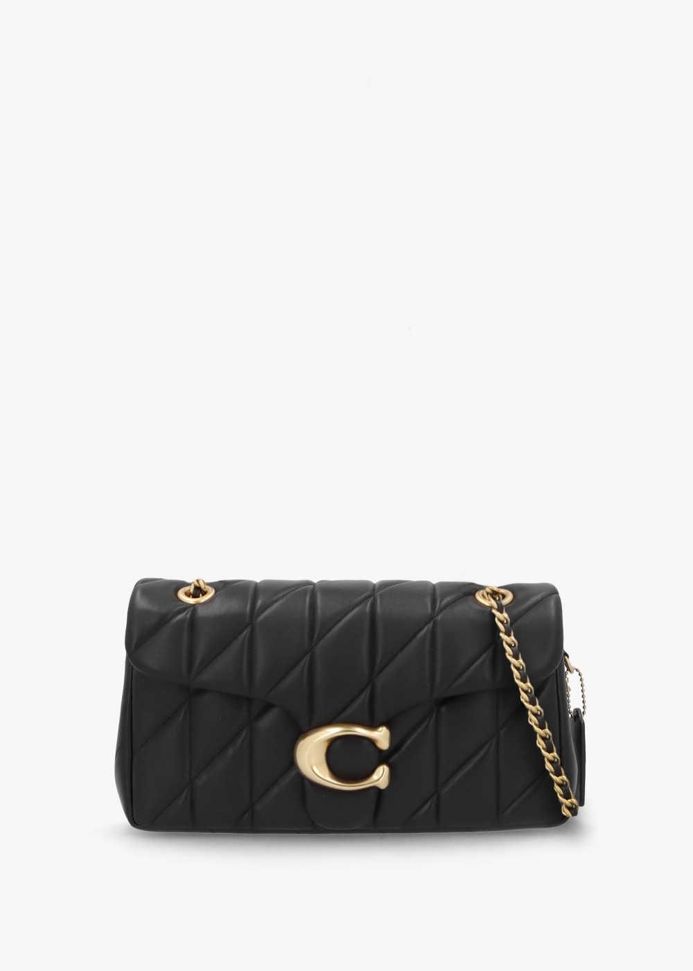 COACH Tabby Quilted 26 Black Leather Shoulder Bag