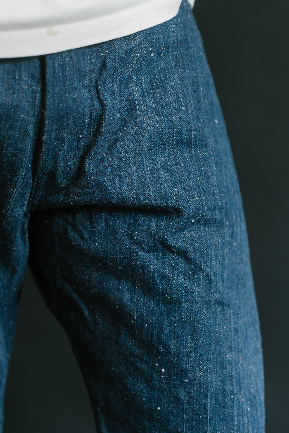 13oz Aizome Naturally Dyed Nep Selvedge Jeans - Heritage Straight